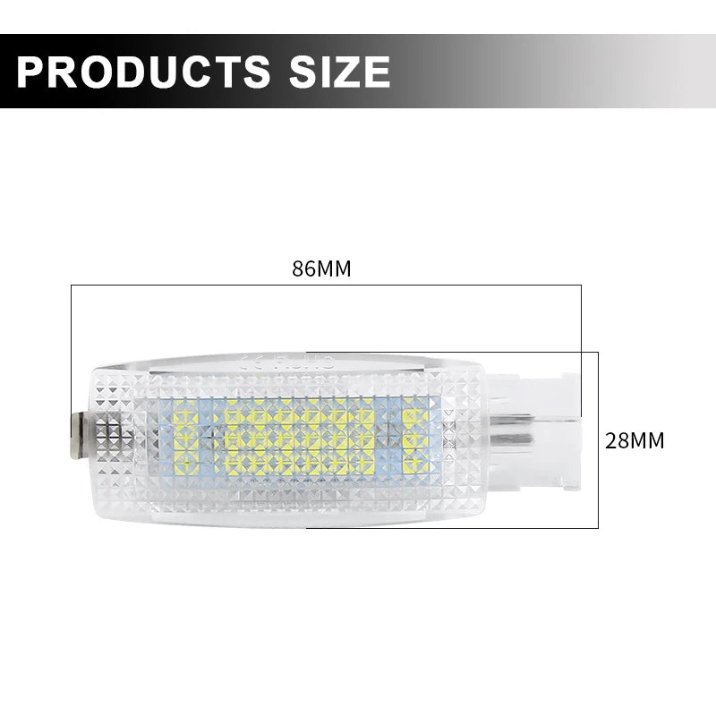 Car LED Canbus Sun visor Reading Lamps Makeup Light For PASSAT B7 CC GOLF 5 6 MK6 PLUS JETTA POLO 6R EOS TIGUAN TOURAN SCIROCCO