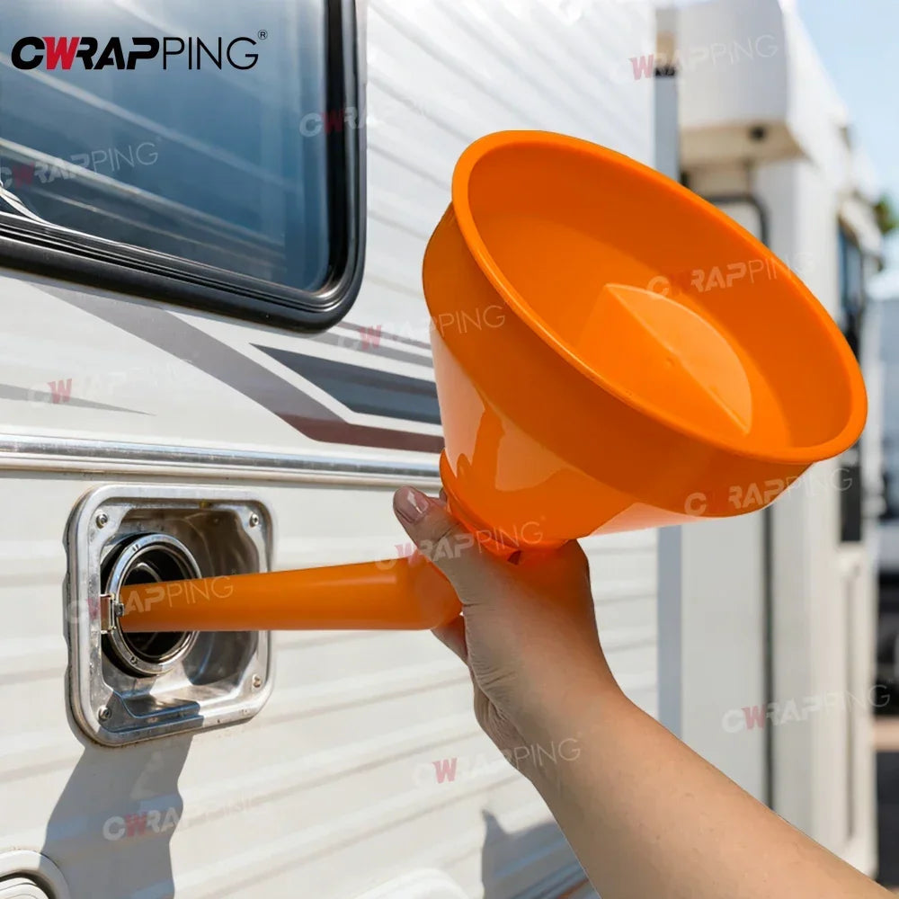 Water Gasoline Funnel Gasoline Water With Filter Funnel Motorhome Rv Caravan Accessories for Parts Goods Camping Car Automobiles
