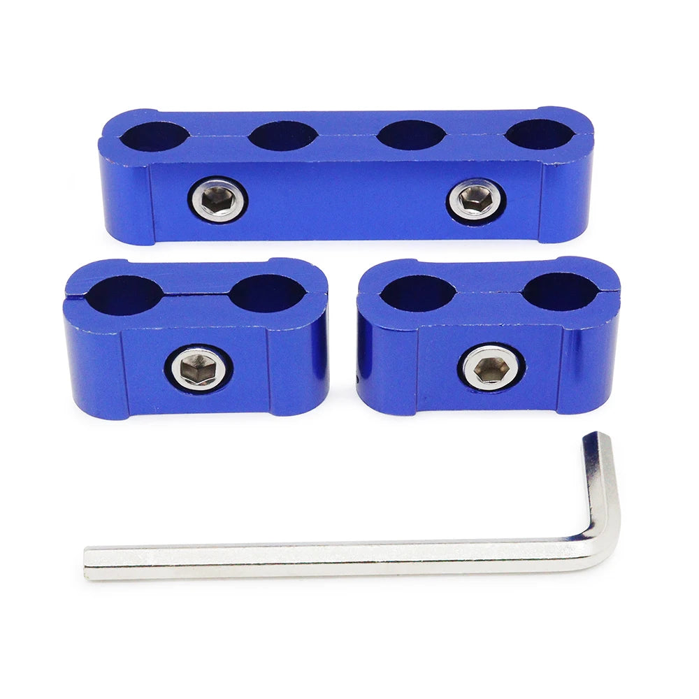 3pcs Car Spark Plug Electrical Wire Clamp Kit For 8mm 9mm 10mm Purple Black Red Golden Silver Blue Green