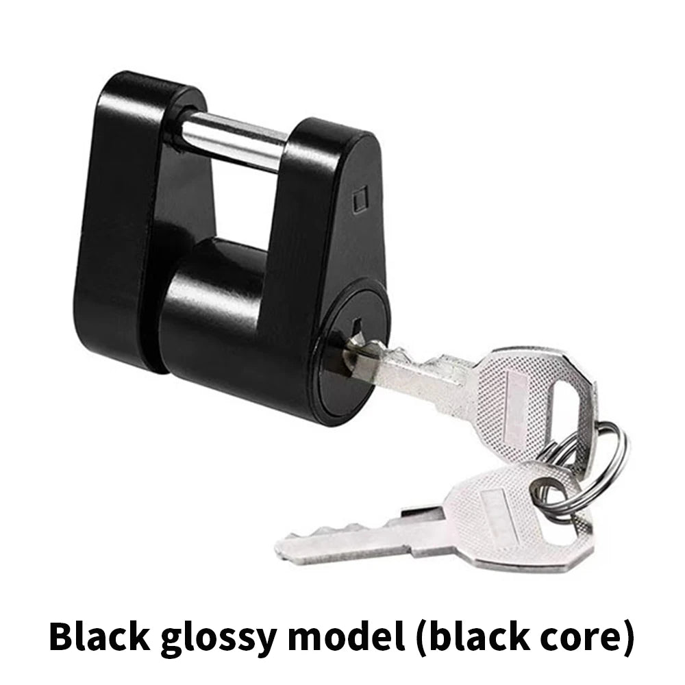 Trailer Hitch Coupler Lock Zinc Alloy Anti-theft RV Truck Car Towing Hauling Security Towing Bar Parts Protector Car Accessories