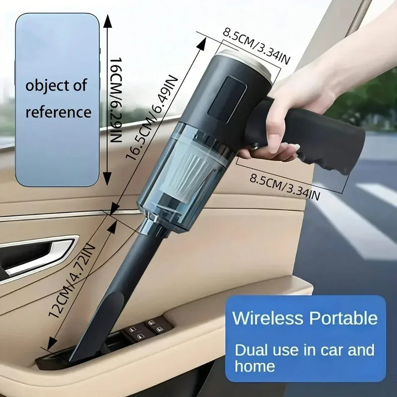 Car Vacuum Cleaner Compact Durable USB Rechargeable Recyclable Dirty Car Interior Car Protection Car Accessories tools