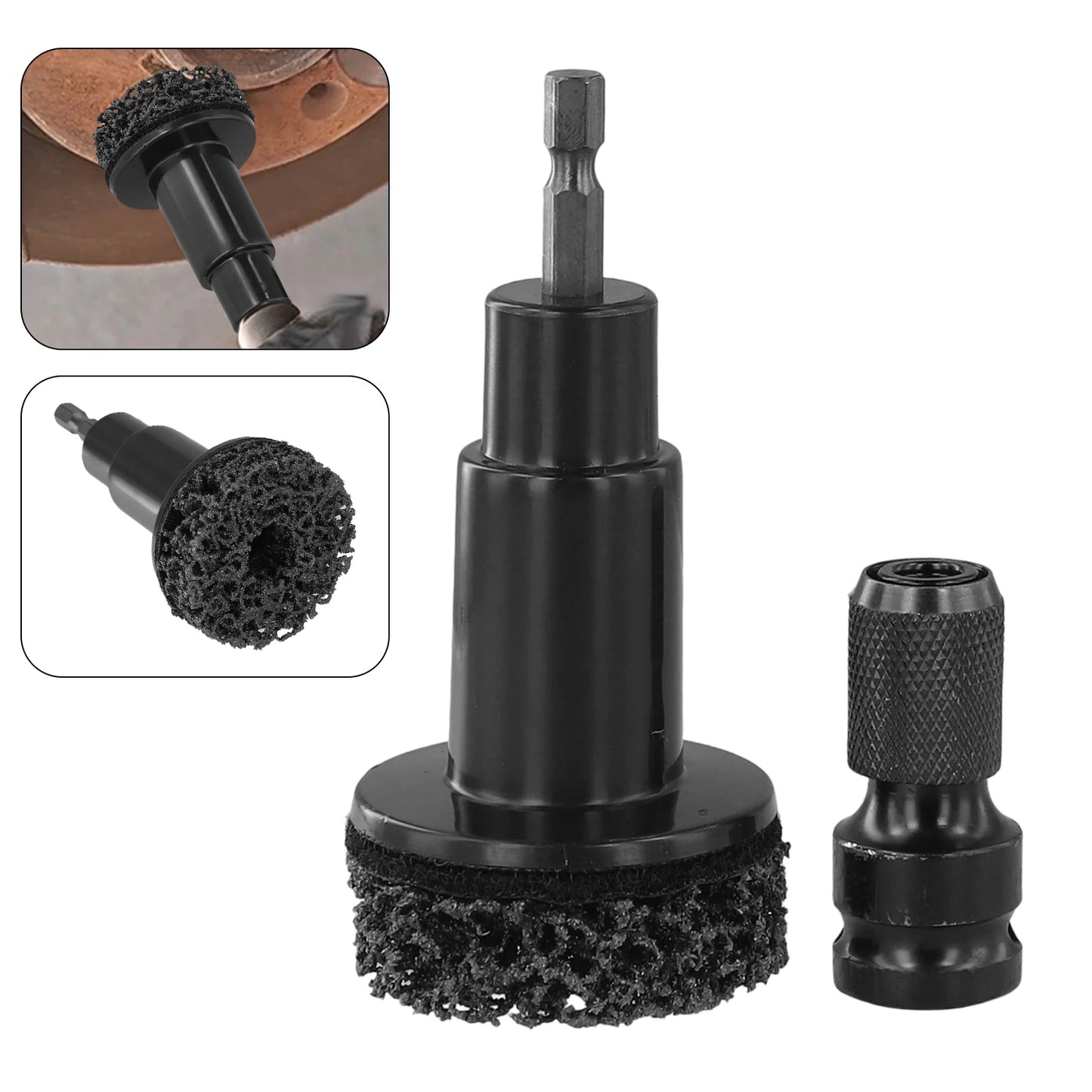 2 Pcs Car Hub Shaft Head Rust Removal Maintenance Brake Disc Rust Removal Tools Aluminum Alloy Metal Car Repair Tools