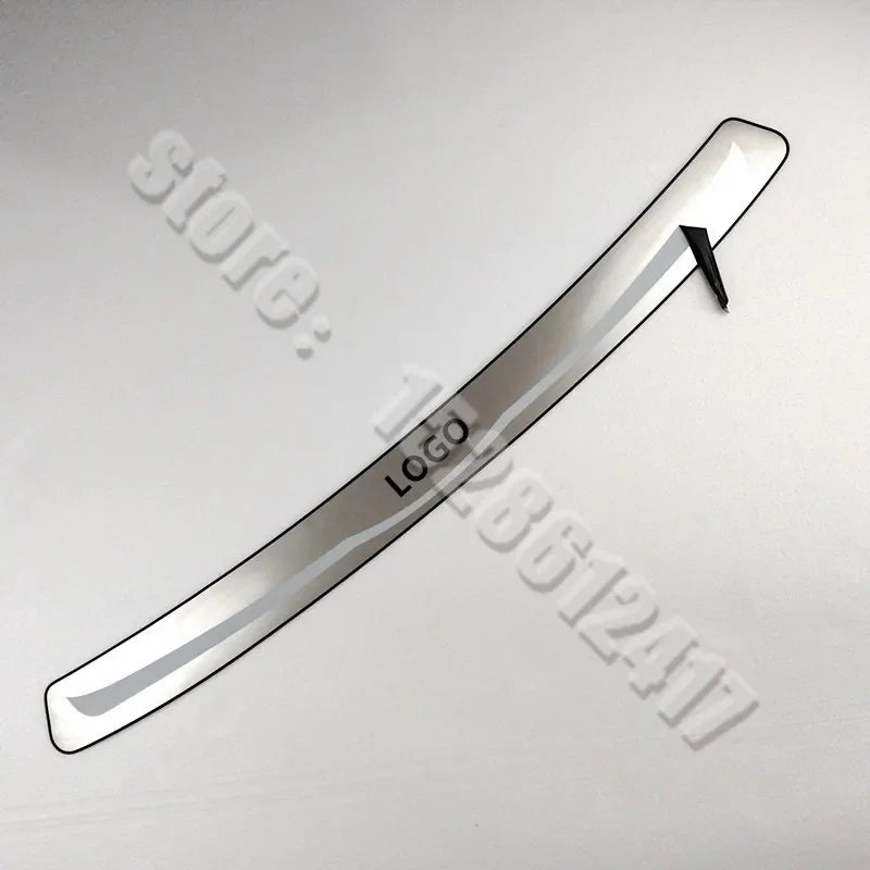 For Volvo V60 V60CC 2020 2021~2024 Car accessories Stainless Rear Bumper Protector Sill Trunk Tread Plate Trim rear styling