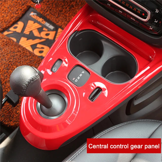 Car Red Interior Modified Steering Wheel Decoration Sticker For New Smart 453 Fortwo Forfour Car Accessories Styling