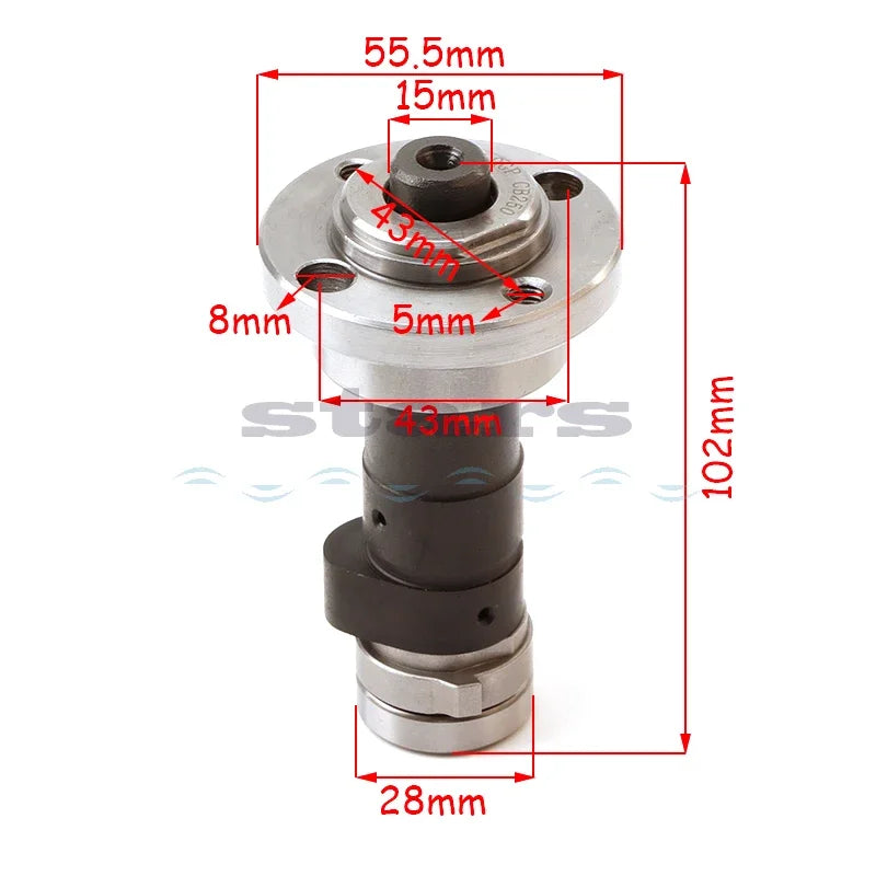 Motorcycle Camshaft Is Suitable For 250cc CB250 Water/Air Cooling Zongshen Longxin Off-Road And Reverse Engine Parts