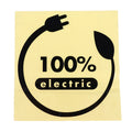 100% Electric Car Sticker Waterproof Vinyl Decal 100% Electric Car Motorcycle Accessories