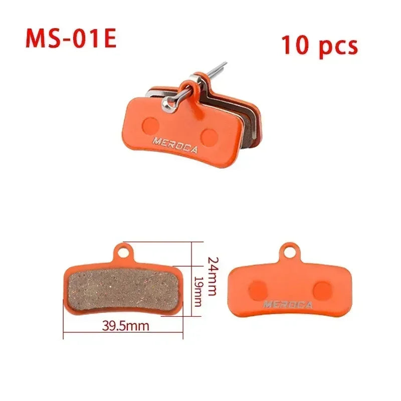 Brakes Meroca 4 Pistons Hydraulic Brakes Mtb Bicycle Brakes Caliper Rotor 160mm Set Mountain Bike 800/1400mm for E4 ZEE M420
