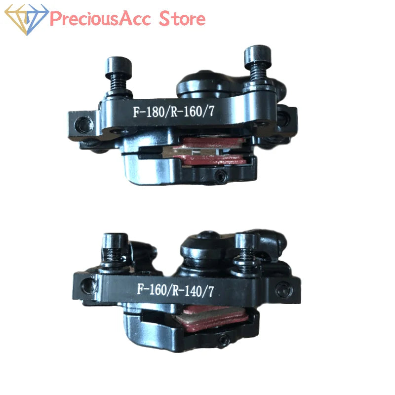 Aluminum Alloy Bicycle Disc Brake Kit Mechanical Line Pulling Disc Brakes Bike Braking System Front Rear Calipe Bike Accessories