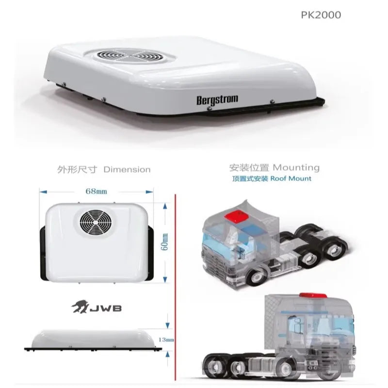Aire acondicionado modelo de estacionamiento de techo para camión Tamiya