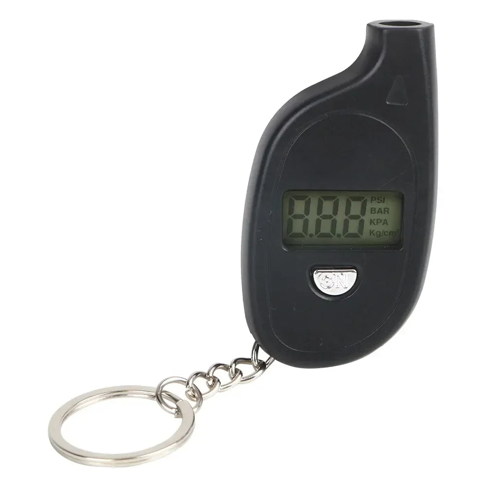 Digital Car Tire Pressure Gauge with LCD Display - Suitable for Cars, Motorcycles - Safety Alarm Feature