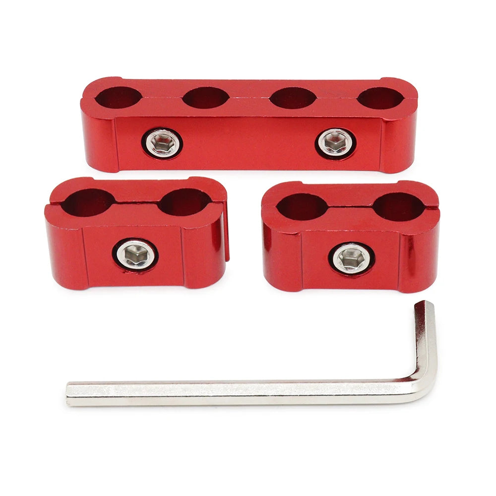 3pcs Car Spark Plug Electrical Wire Clamp Kit For 8mm 9mm 10mm Purple Black Red Golden Silver Blue Green