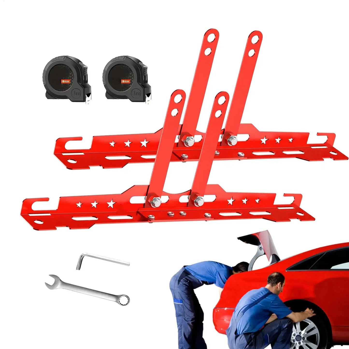 Front End Alignment Tool Heavy Duty Alignment Plates Wheel Accessories & Parts for Garage Truck Commercial Car Workshop Bike