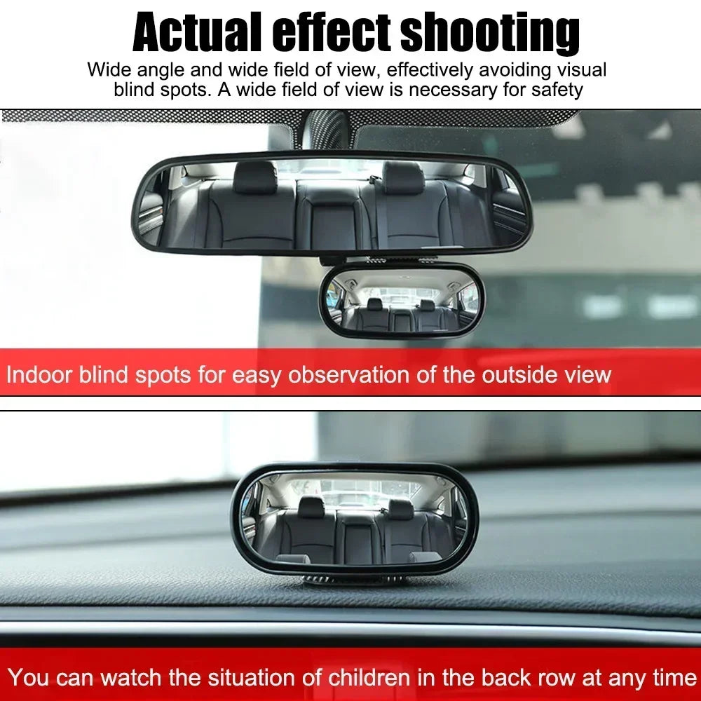 360° Adjustable Wide Angle Car Mirror Auxiliary Rear View Side Rearview Mirror Reverse Spot Car Accessory