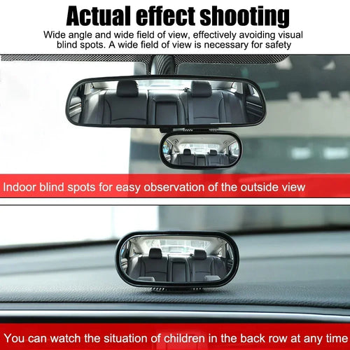 360° Adjustable Wide Angle Car Mirror Auxiliary Rear View Side Rearview Mirror Reverse Spot Car Accessory