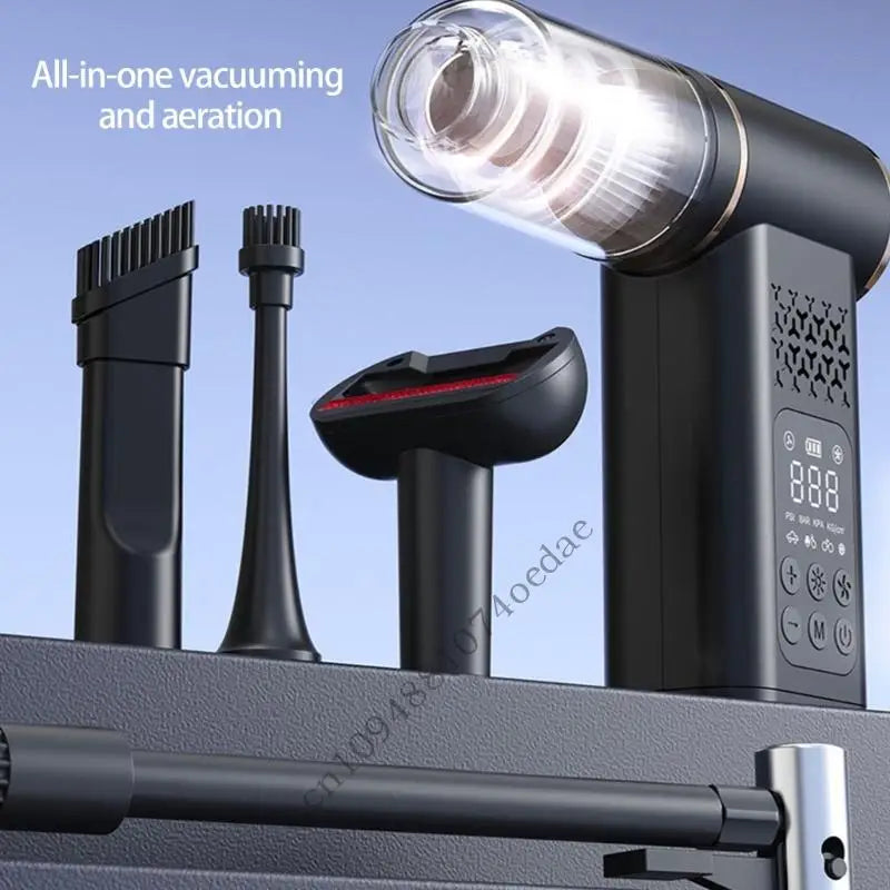 Purpose Car Vacuum and Tire with Digital Display Cordless Portable for Accurate Inflation and Cleaning 0XXC