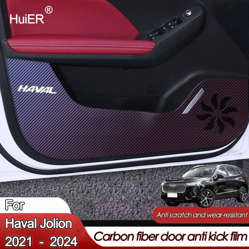 Car Inner Door Anti Kick Film Protective Anti-Scratch Cover for Haval Jolion 2021 2022 2023 2024 Auto Accessories Protector
