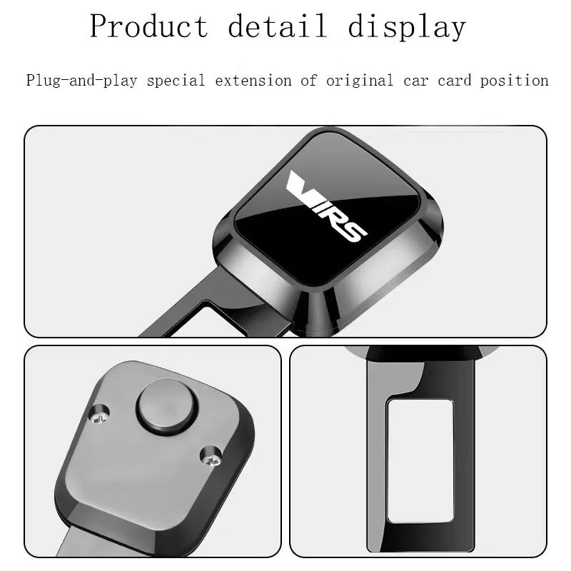 For Skoda Octavia Virs RS IV car Accessories Car Safety Belt Extension Plug Buckle Seatbelt Clip Adjustable Extender 