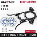 Electric Bicycle Brakes 2 Piston Hydraulic Disc Brake Bike/Scooter Brakes Kit 1100/1800mm Folding Bike Disc Brake Set Power-off