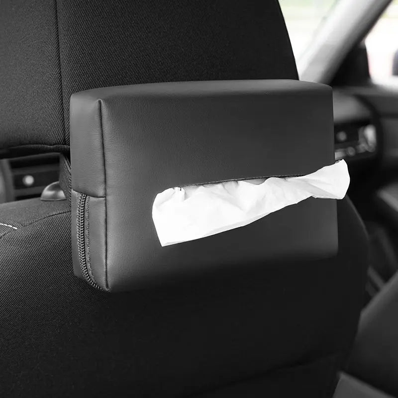 Car Tissue Box Holder Auto Accessories Hanging Organizer for Car Interior Must Have Storage