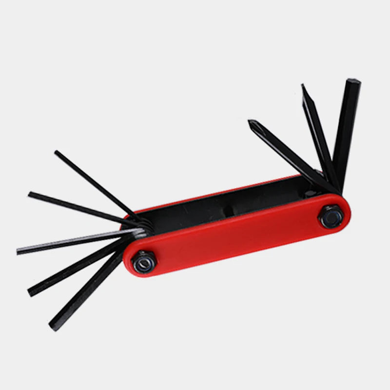 Bicycle Multi-Functional Combination Tool 8 in 1 Multi-functional Repair Tool Highway Bike Loading Folding Tool Repair Bike Hex