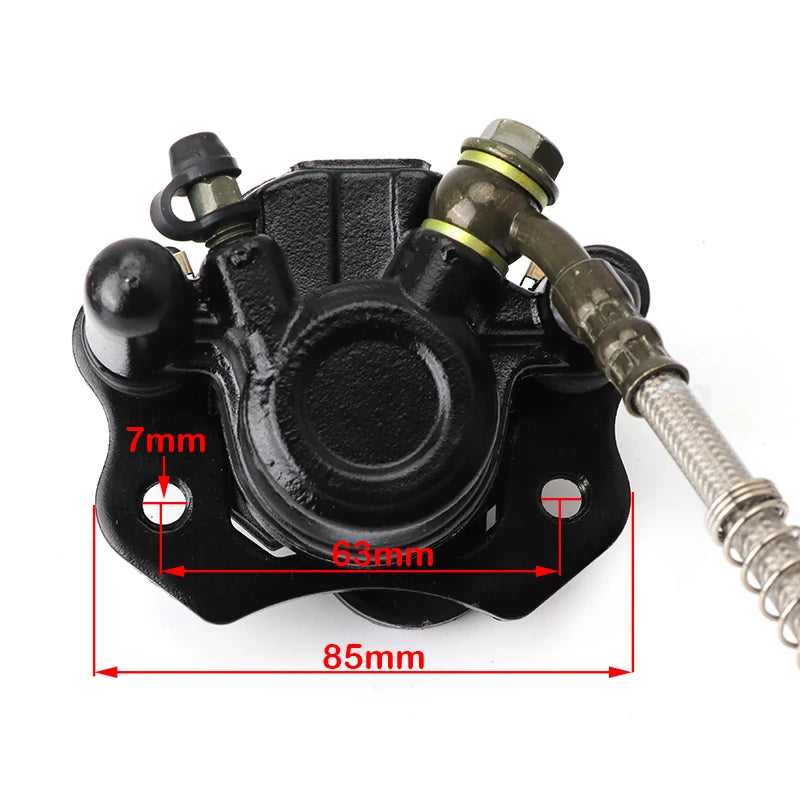 Pinza de freno de disco doble hidráulica trasera Sistema de freno de pie Para 150cc 200cc 250cc ATV Quad Dirt Bike UTV Buggy Accesorios