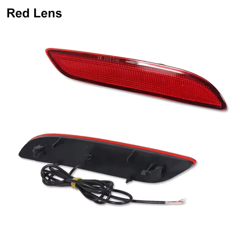 Red LED Rear Bumper Reflector Tail/Brake Lights Rear Fog Lights For Chrysler Pacifica Voyager 2017 2018 2019 2020 2021 2022 2023