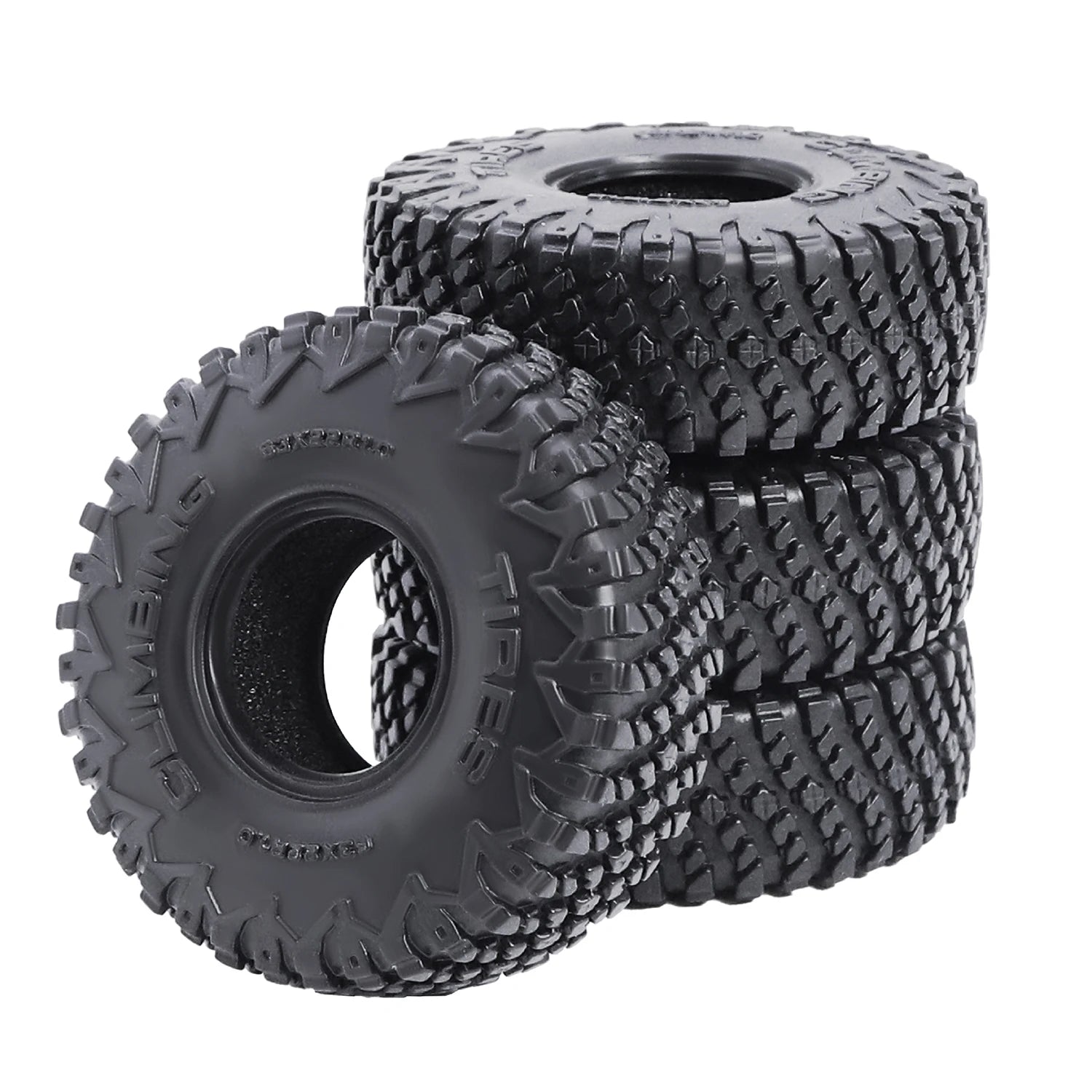 1.0" Soft Rubber Tyre Wheel Tires 63x23mm For 1/18 TRX4M Bronco 1/24 Axial SCX24 Gladiator Fcx24 RC Crawler Upgrade Part