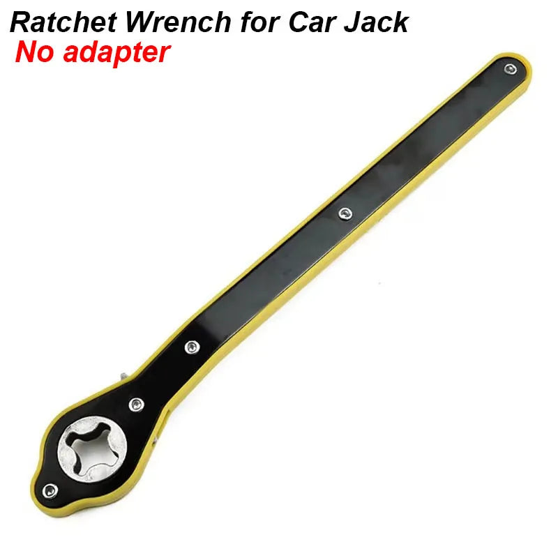 Car Jack Wrench Ratchet Handle AUTO Tire Wheel Lug Hand Tool Lift Spanner Key Tyre Repair Scissor Maintenance Garage Labor Save