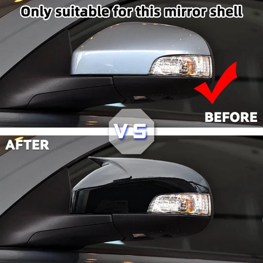 Car Rearview Mirror Cover Housing Carbon Fiber/Glossy Black Side Wing Mirror For Volvo C30 C70 S40 S60 V40 V50 V70 2008- 2010