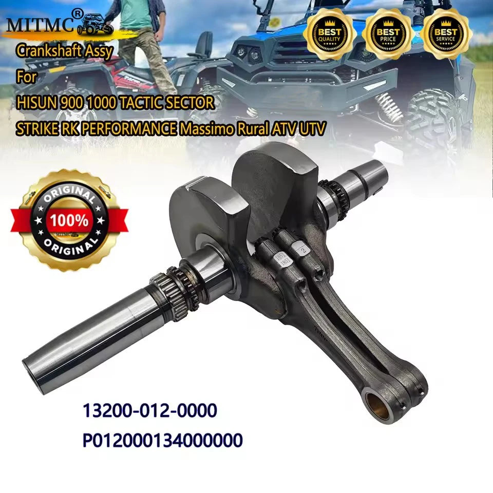 Crankshaft Assy For HISUN 900 1000 TACTIC SECTOR STRIKE RK PERFORMANCE Massimo Rural ATV UTV 13200-012-0000 P012000134000000