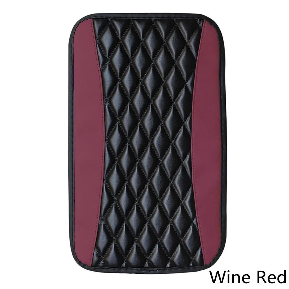 Car Accessories PU Leather Car Interior Non Slip Armrest Protector Arm Rest Protection Cushion Car Armrest Pad Console Box Mat