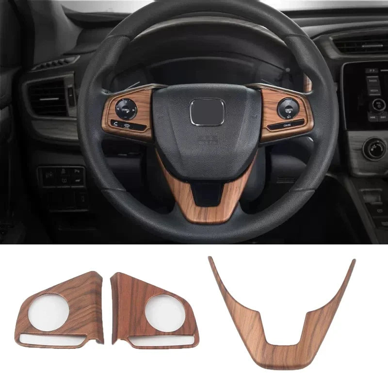 For Honda CRV CR-V 2017 2018 2019 2020 2021 2022 Peach Wood Interior Accessories Decoration Cover window switch gear panle cover