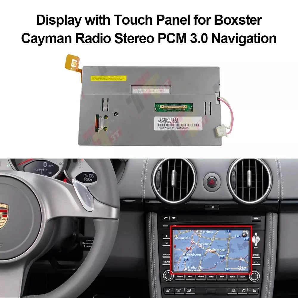 Touch Panel Display for Porsche Cayenne 911 997 Boxster Cayman 987 Radio Stereo PCM 3.0 Navigation