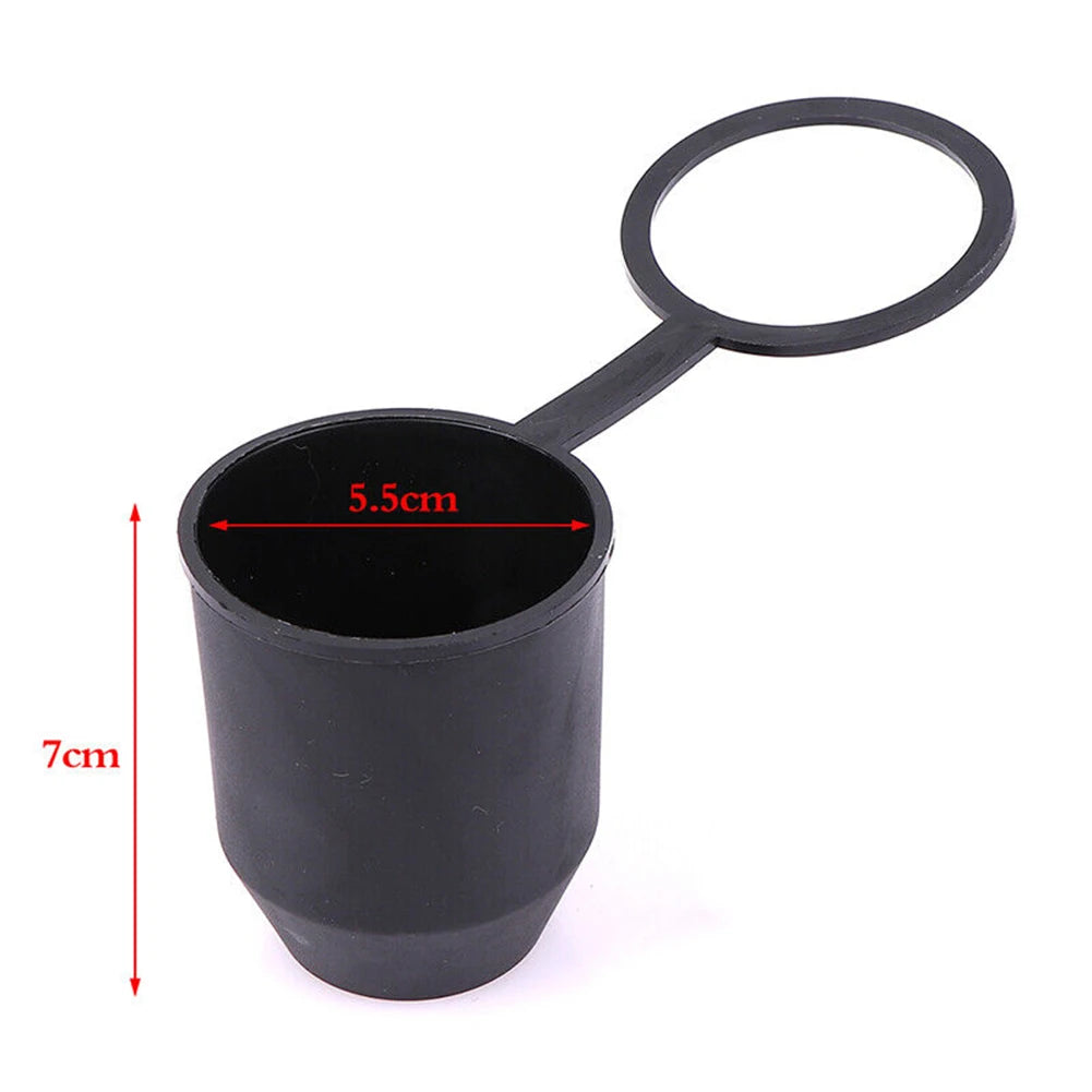 Universal 2Pcs Trailer Hitch Ball Tow Bar Cover Protection Cap For Caravan Truck Plastic Cover For 50mm Ball Heads Exterior Part