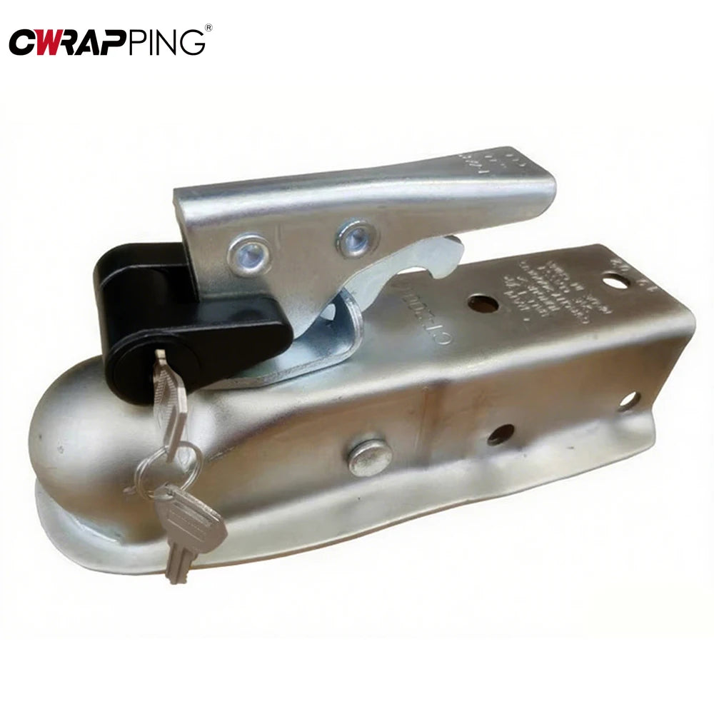 Trailer Hitch Coupler Lock Zinc Alloy Anti-theft RV Truck Car Towing Hauling Security Towing Bar Parts Protector Car Accessories
