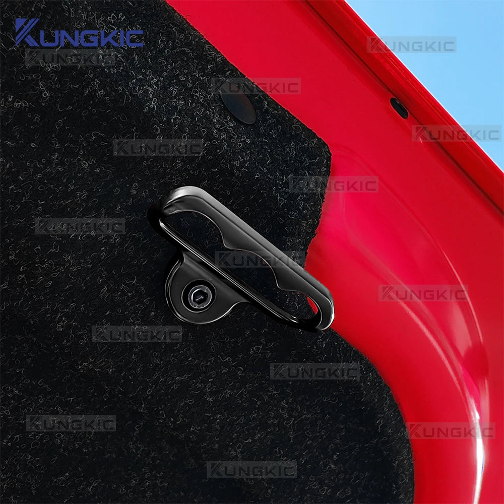 For Abarth 595 695/Fiat 500 2008-2024 For Fiat 500E 2012-2019 Car Rear Trunk Door Cover Handle Aluminum Alloy Accessories