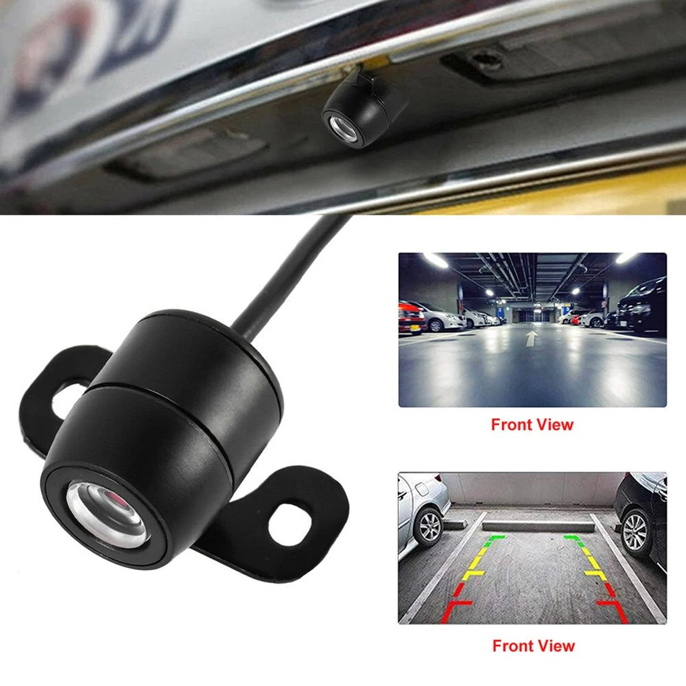 Dashcam rearview camera 5 hole car navigation butterfly reversing image infrared night vision waterproof