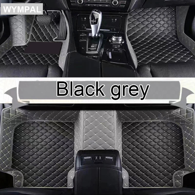 Custom Automotive Car Floor Mats For Mercedes W203 2001 2002 2003 2004 2005 Auto Luxury Leather Men Women Car Mats Full Coverage