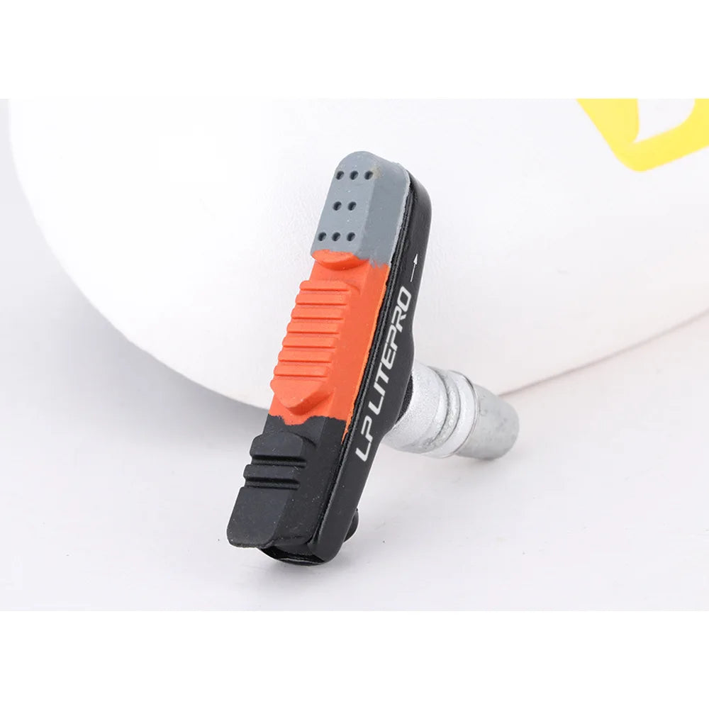 Bicycle V-type silent brake pads mountain road bike wear-resistant brake shoes thickened rubber heat dissipation accessories