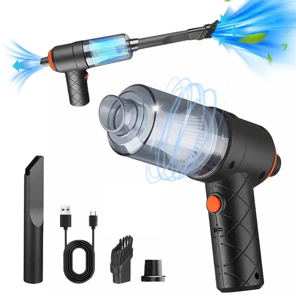 Car Vacuum Cleaner USB Charging Handheld Wireless Car Center Console Vent Details Cleaning Tool Car Home Vacuum Cleaner