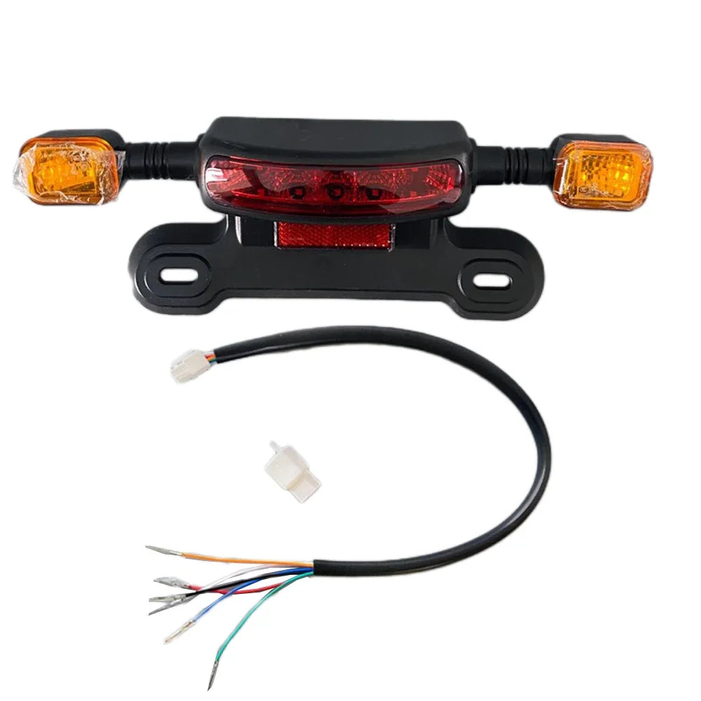 Hot sales 12/48/60V Electric Vehicle Rear Light LED Brake Driving Light Turn Signal Taillight Electric Bicycle Accessories