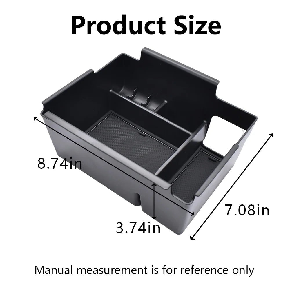 For Ford Explorer 2020 - 2026 Car Armrest Storage Box Interior Accessories Organizers Tray ABS
