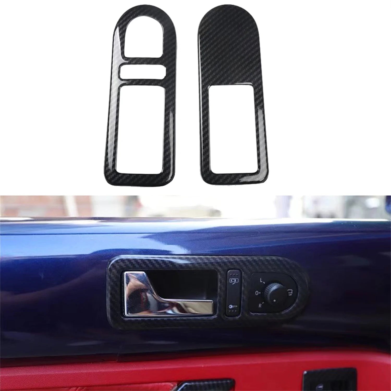 For VW Volkswagen New Beetle 2003-2010 Car Interior Door Handles Decor Cover Trim ABS Accessories 2pcs
