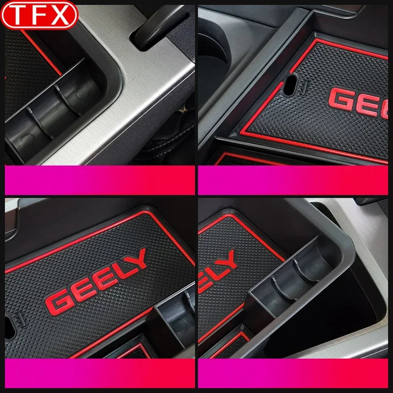 For Geely All-new Emgrand II 2023 2024 Car Styling Center Console Organizer Storage Interior Armrest Storage Box  Accessories
