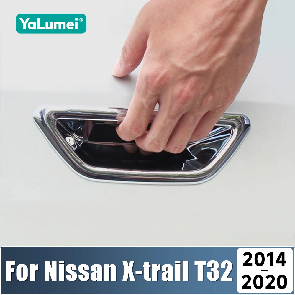 For Nissan X-trail Xtrail T32 Rogue 2014 2015 2016 2017 2018 2019 2020 ABS Car Rear Tail Door Handle Bowl Cover Accessories