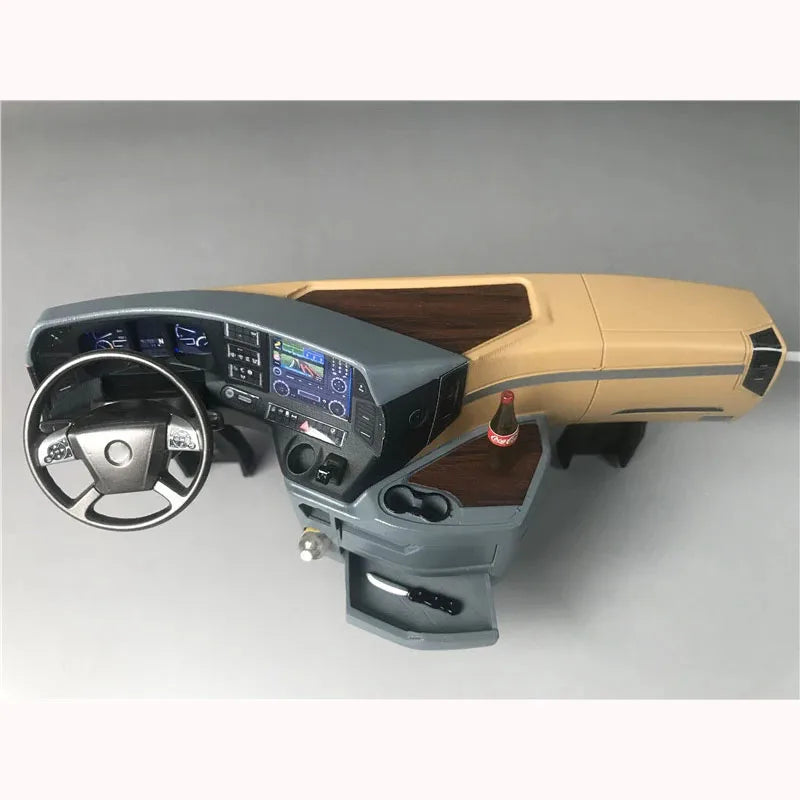RC Truck Interior Stickers Center Console General for 1/14 Tamiya SCANIA 770S R620 VOLVO BENZ Arocs MAN TGX Car Accessories