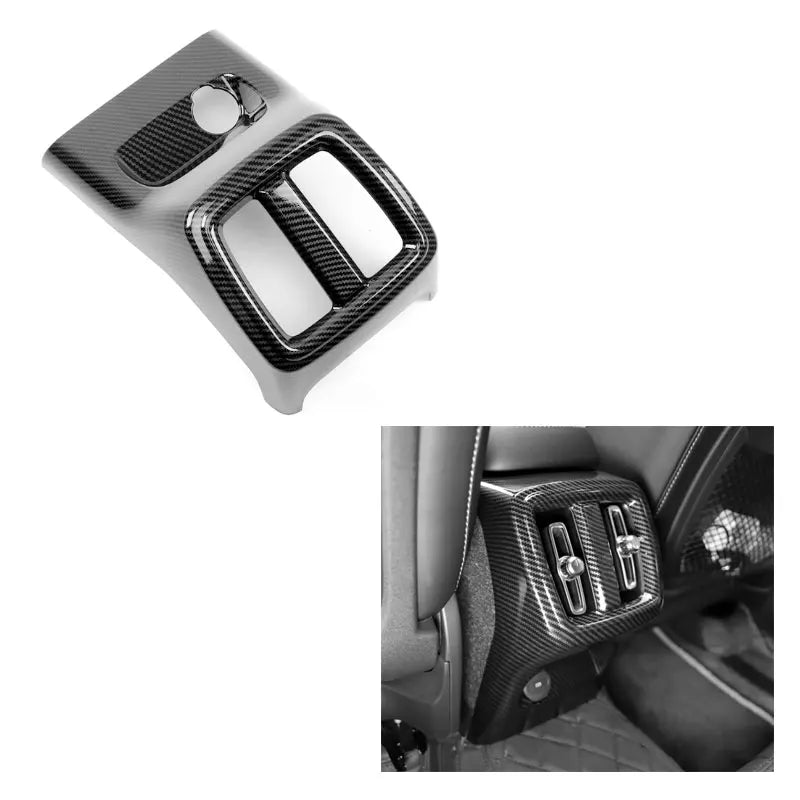 For Volvo XC40 C40 car interior decoration with ABS car accessories, carbon fiber texture, black gloss