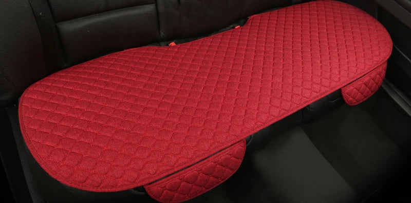 Car Seat Cover Accesorries Flax Summer Protect Cushion Protector Front Rear Full Set Vehicle Supplies Auto Interior Universal