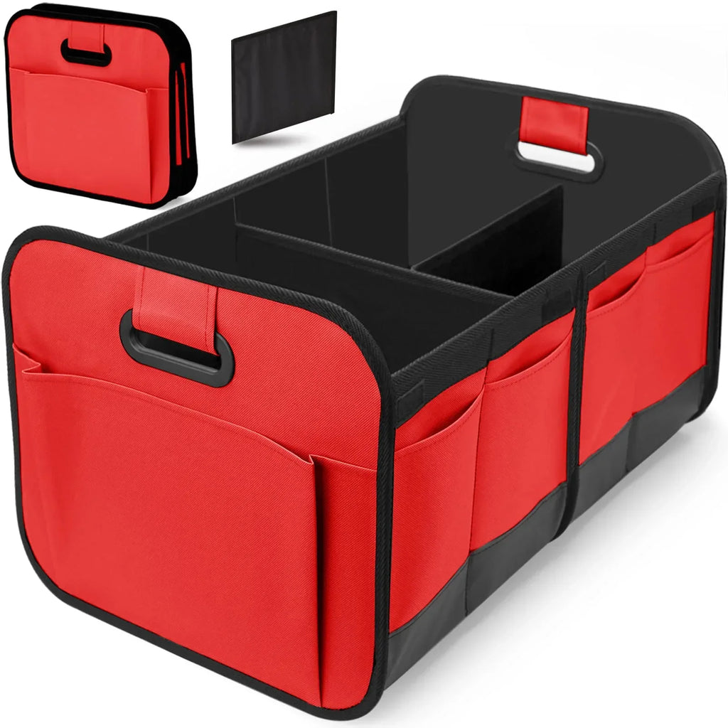 Foldable Car Trunk Organizer Box - Multi-Functional Vehicle Storage Solution for Neat Tailbox Management