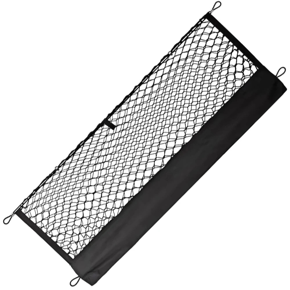 Car Truck Bed Cargo Net Rear Back Cargo Trunk Storage Organizer Luggage Net Holder For GMC Sierra Chevy Silverado 2013-2024